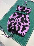 LILAC COW PRINT CO-ORD (UK 8)